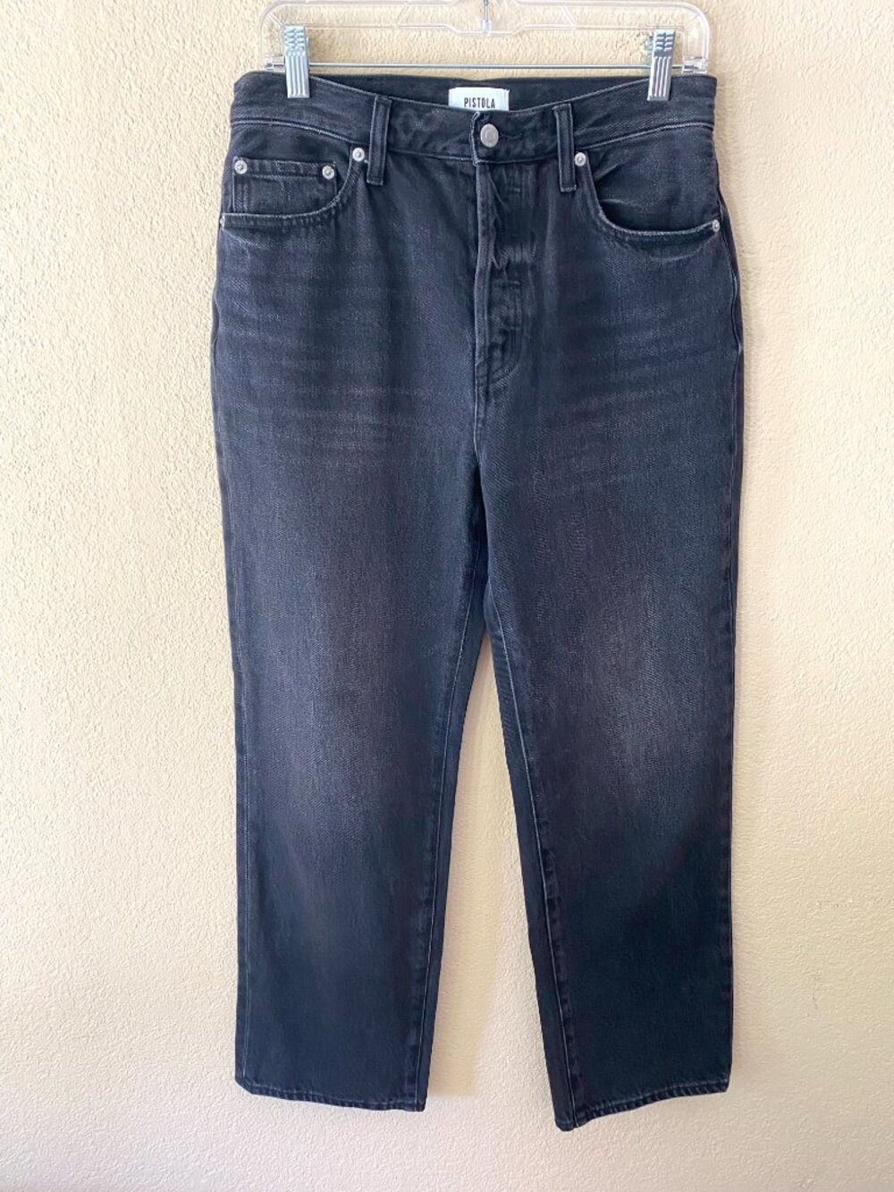 Pistola Cassie Super High Rise Straight Jean in Stormy 28P - Picture 2 of 10